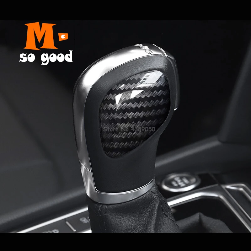 

2014 2015 2016 2017 2018 For Golf MK7 Car Gear Shift Lever Knob Handle Cover Cover Trim ABS Matte/Carbon fibre Auto Accessories