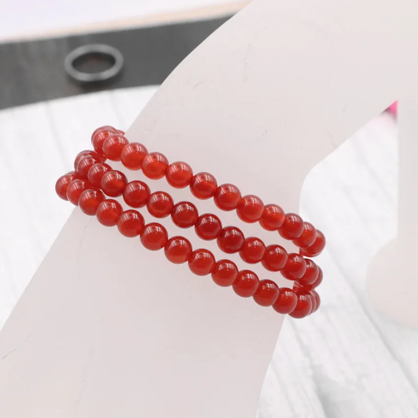 Браслет веревочный эластичный с агатами 21 дюйм A979 | Украшения и аксессуары