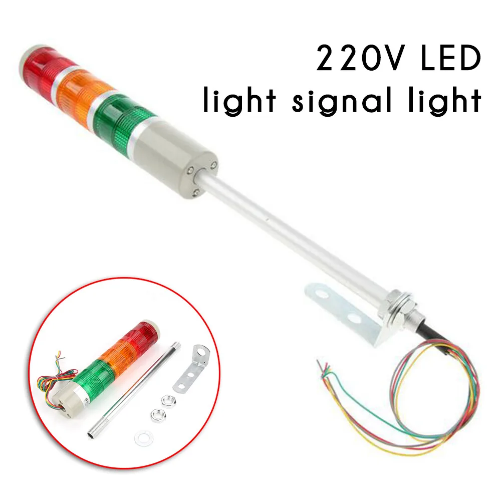 

Parts Warning Light Red Green Yellow Replacement Signal Tower Lamp 15W