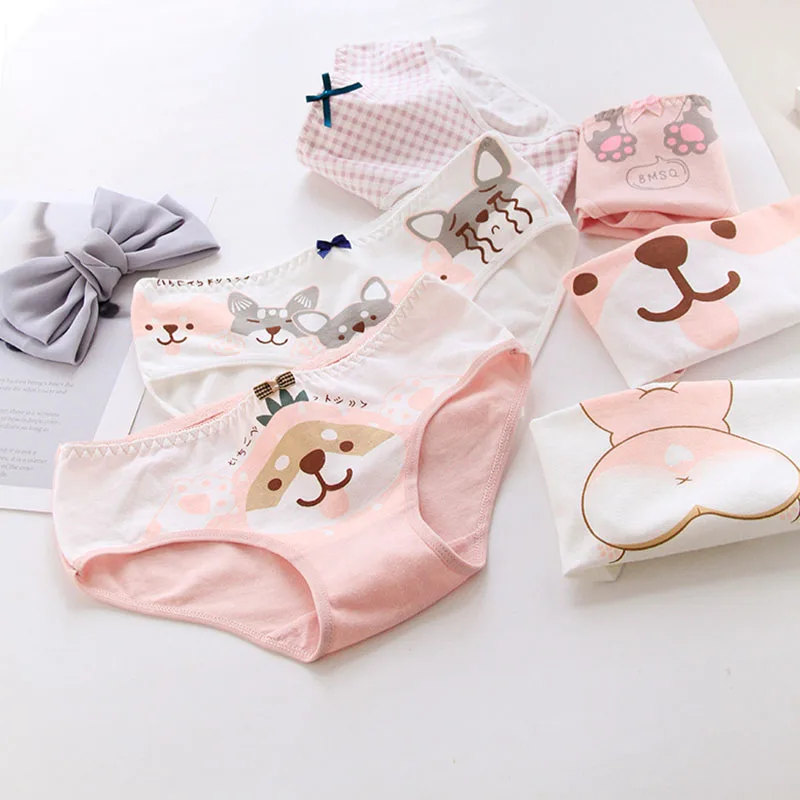 

Трусы женские хлопковые Бесшовные со средней посадкой, с рисунком