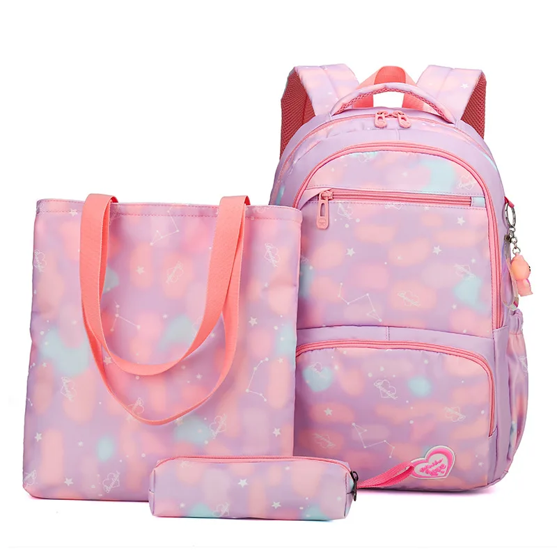 

2020 waterproof Children School Bags Girls Backpack Kids Cartoon princess school backpack set Primary schoolbag Mochila Infantil