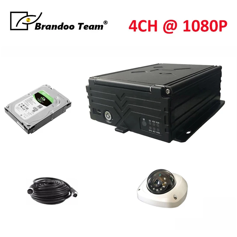 4-канальный 1080P HDD Мобильный DVR MDV автобусный Автомобильный видеорегистратор с