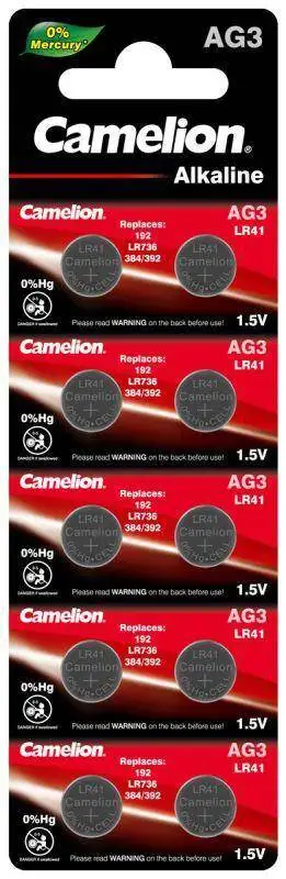 Элемент питания алкалиновый &quotтаблетка&quot G 3 Mercury Free AG3-BP0%Hg 392A/LR41/192 BL-10 (блист.10шт)