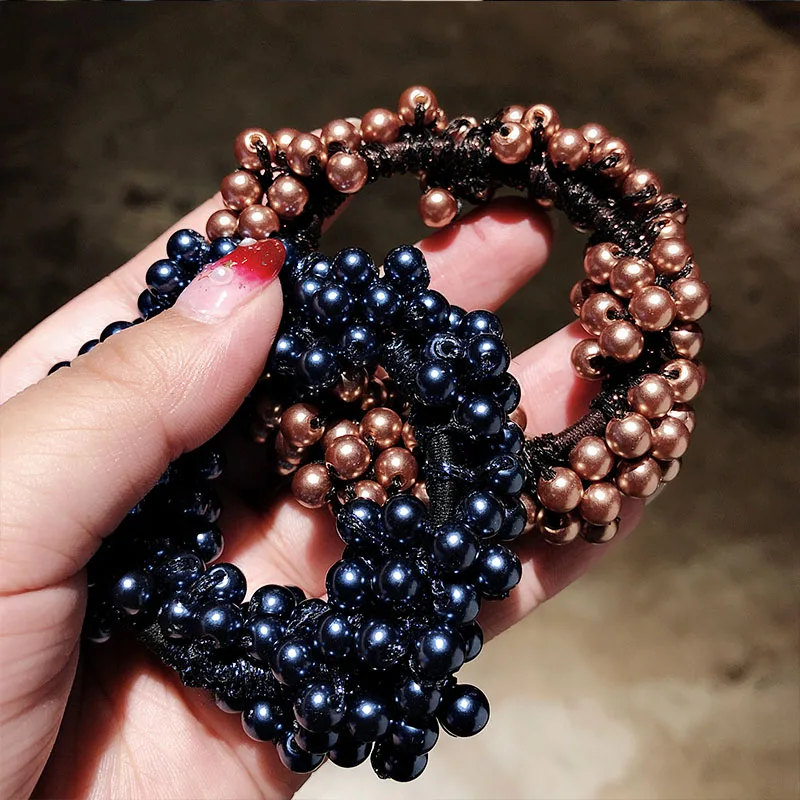 Резинка для волос женская разноцветная эластичная украшение ободок |