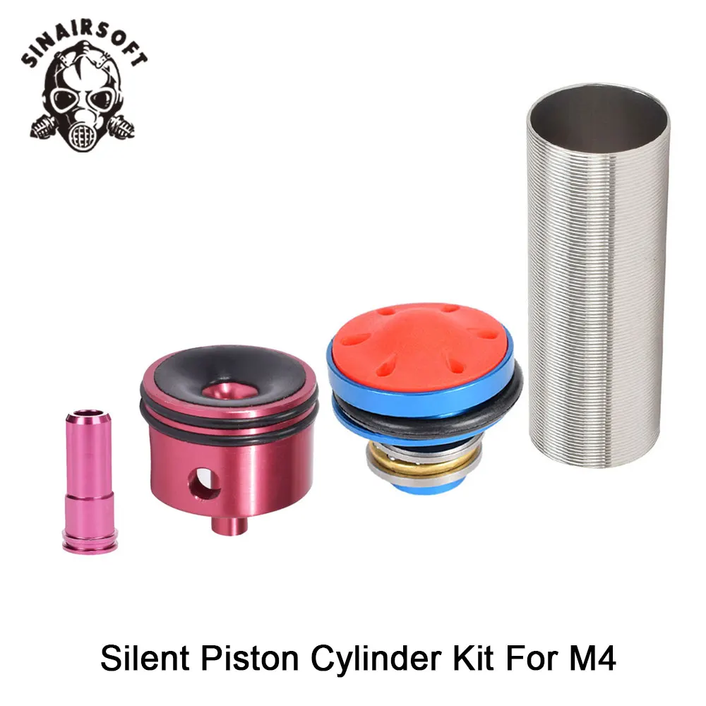 

Sale MA 4pcs Cylinder Head /piston Head /nozzle /Cylinder Set For M4 Series Airsoft AEG Paintball Shooting Hunting Accessories