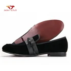 Лоферы мужские, бархатные, на плоской подошве, размер Us6-15