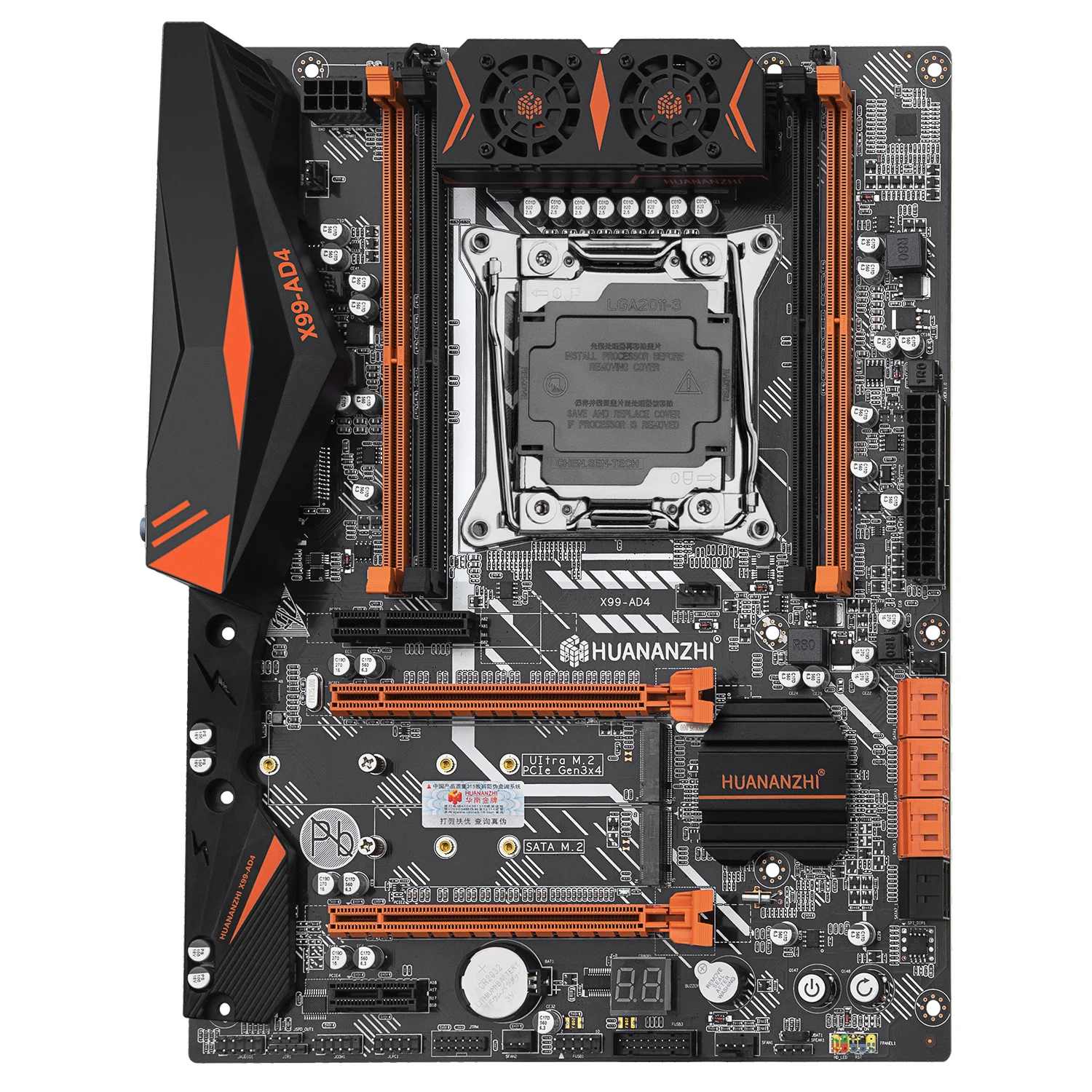 Günstig HUANANZHI X99 AD4 V 2,0 X99 Motherboard Intel X99 LGA 2011-3 Alle Serie DDR4 RECC128GB M.2 PCI-E NVME NGFF ATX Server Mainboard