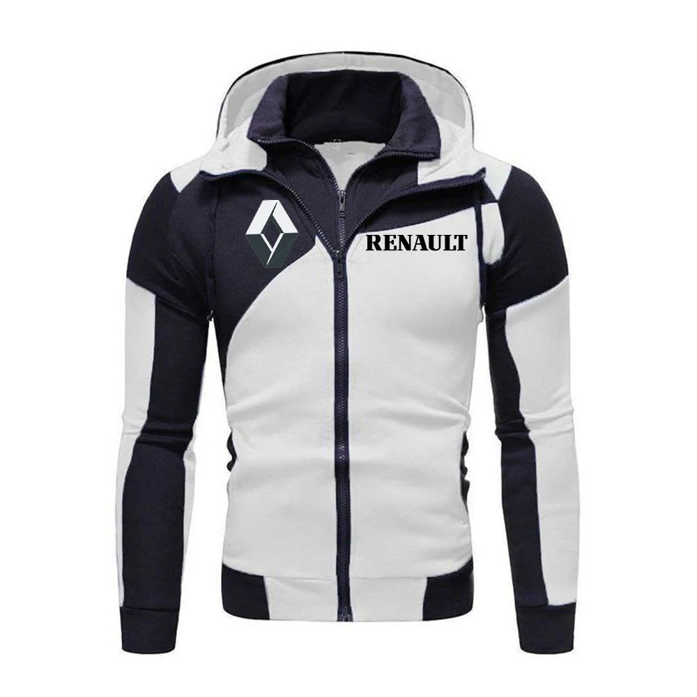 

2020 Spring Autumn Mens Casual Renault Logo Jackets Sweatshirt Hoody Fleece Cotton Zipper Hoodies Harajuku Male Clothing