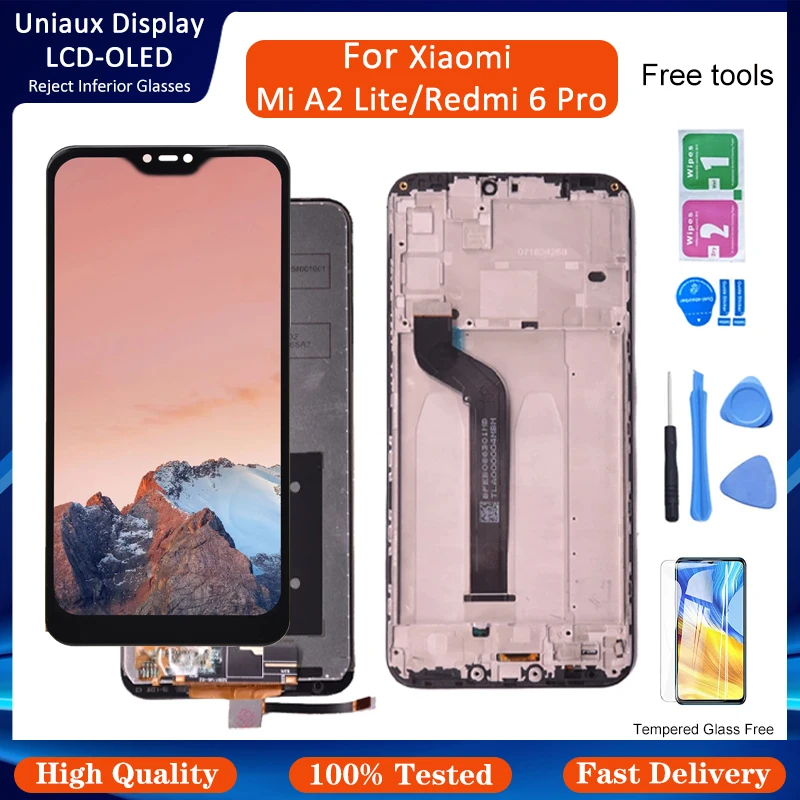 ЖК дисплей 5 84 дюйма для Xiaomi Redmi 6 Pro сенсорный экран дигитайзер A2 Lite M1805D1SG запасные