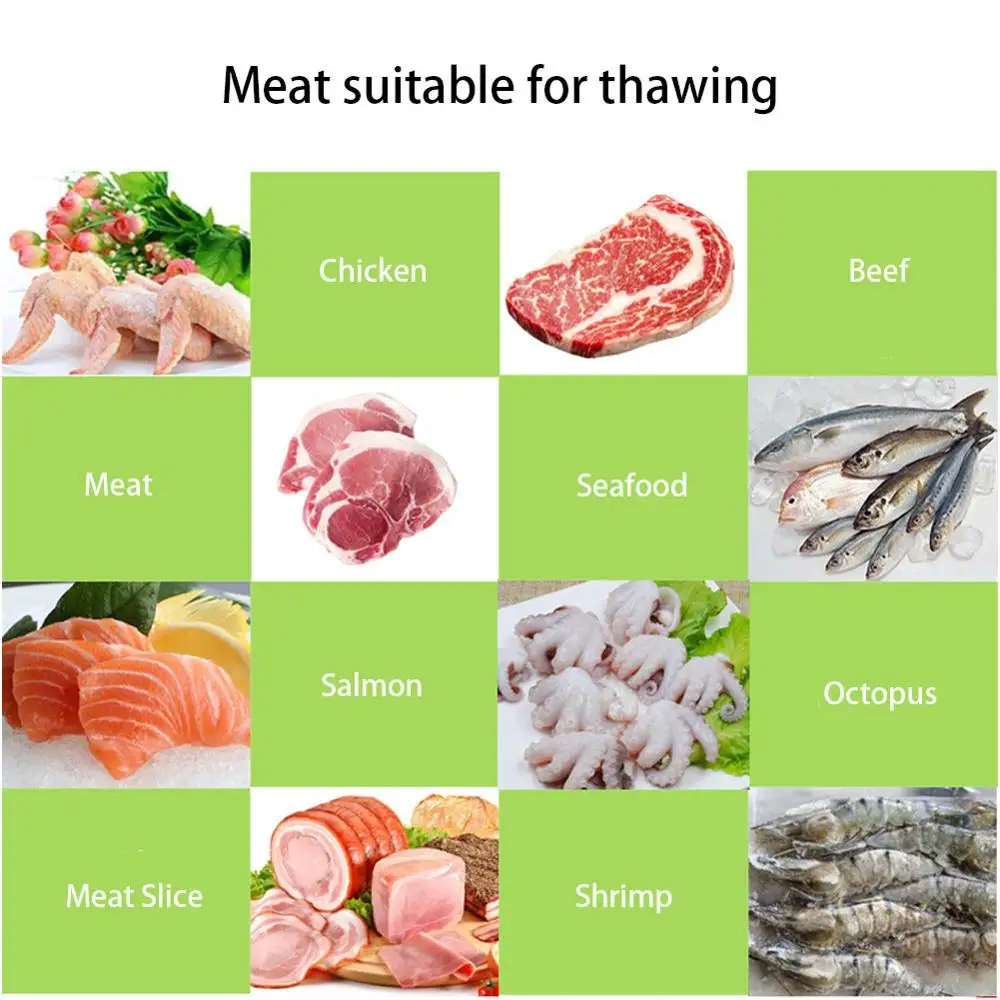 

Magic Fast Defrosting Tray Thaw Food Meat Board Defrost Silicone Quick Defrosting Plate Protective Pad Gadget Tool