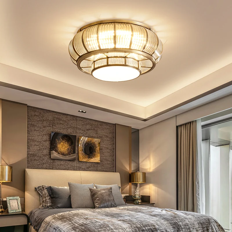 Современная хрустальная круглая Золотая люстра FKL светодиодный светильник для