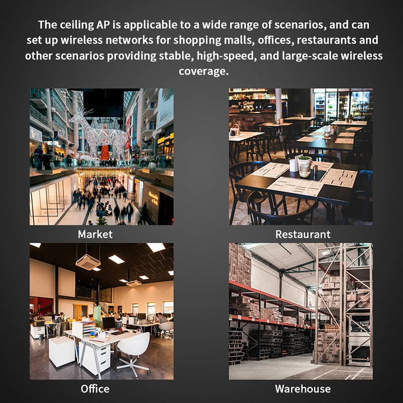 IP COM W64AP 11ac 1350M Wave 2 внутреннее потолочное крепление беспроводная точка доступа