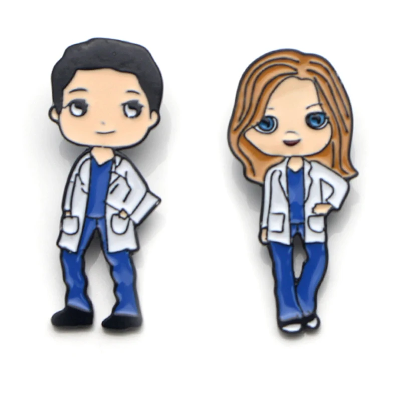 

LB2176 Grey's Anatomy Enamel Pin Badge Brooch Lapel Collar Pins Brooch Badge Backpack Hat Jewelry Doctor Nurse Accessories