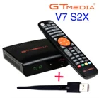 Обновленная версия GTMedia V7S HD ,V7 S2X H.265 рецептор поддержка IPTV Youtube Cccam Newcam Full HD 1080P спутниковый ресивер