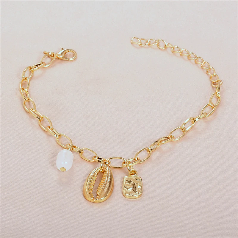 Браслеты Женские в стиле бохо многослойные металлические геометрические