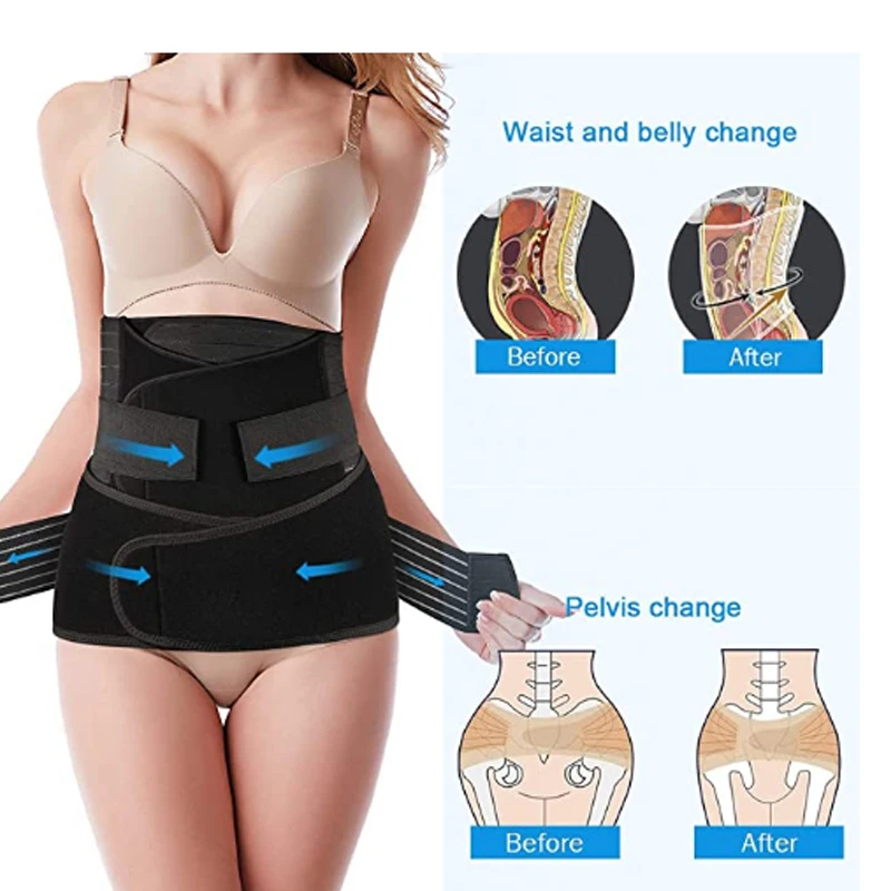 

Tcare 3 in 1 Postpartum Support - Recovery Belly/waist/pelvis Belt Shapewear Slimming Girdle