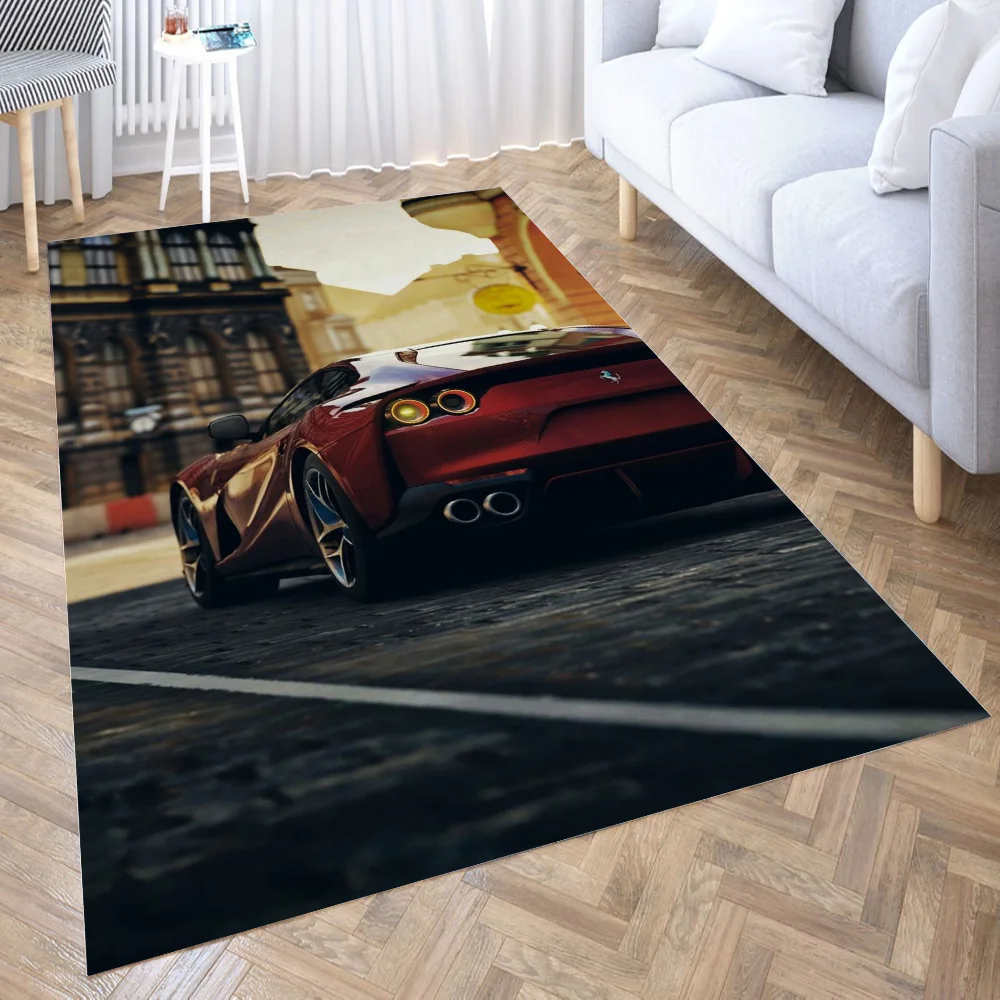 

Ferrari in city, 3D печать, спальня, противоскользящие плюшевые коврики, домашний модный ковер, коврики, новинка, Прямая поставка