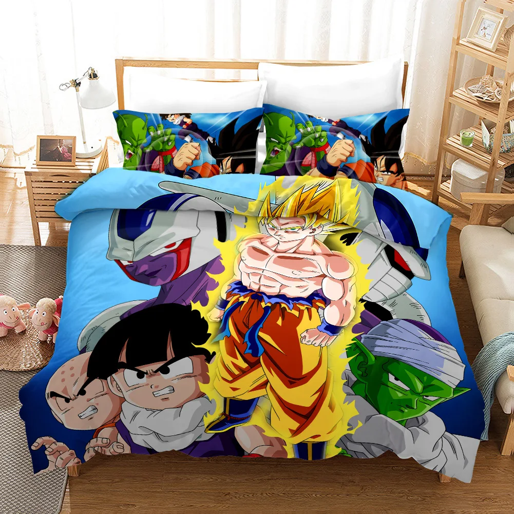 11 Комплект постельного белья с 3D рисунком, с принтом Dragon Ball, детская кровать для взрослых, набор пододеяльников, набор пододеяльников, двуспальный размер, наволочки, одеяло, постельное белье - Цвет: 11
