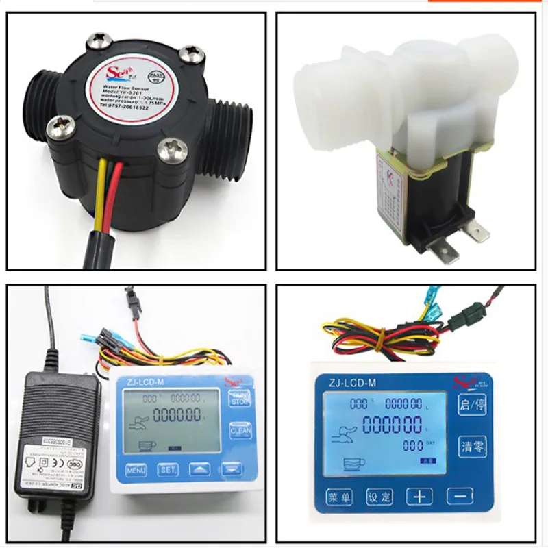 Цифровой расходомер 1 дюйм промышленный контроллер количества DN25 измеритель
