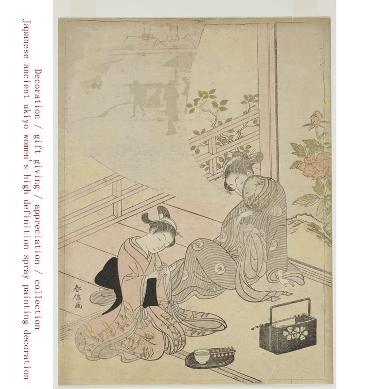 

Japanese ancient ukiyo women's high definition spray painting decoration Decoration / gift giving / appreciation / collec