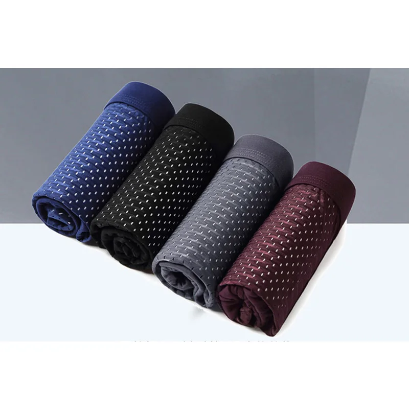 Мужское нижнее белье боксеры мужские дышащие трусы Calzoncillos шорты из бамбукового