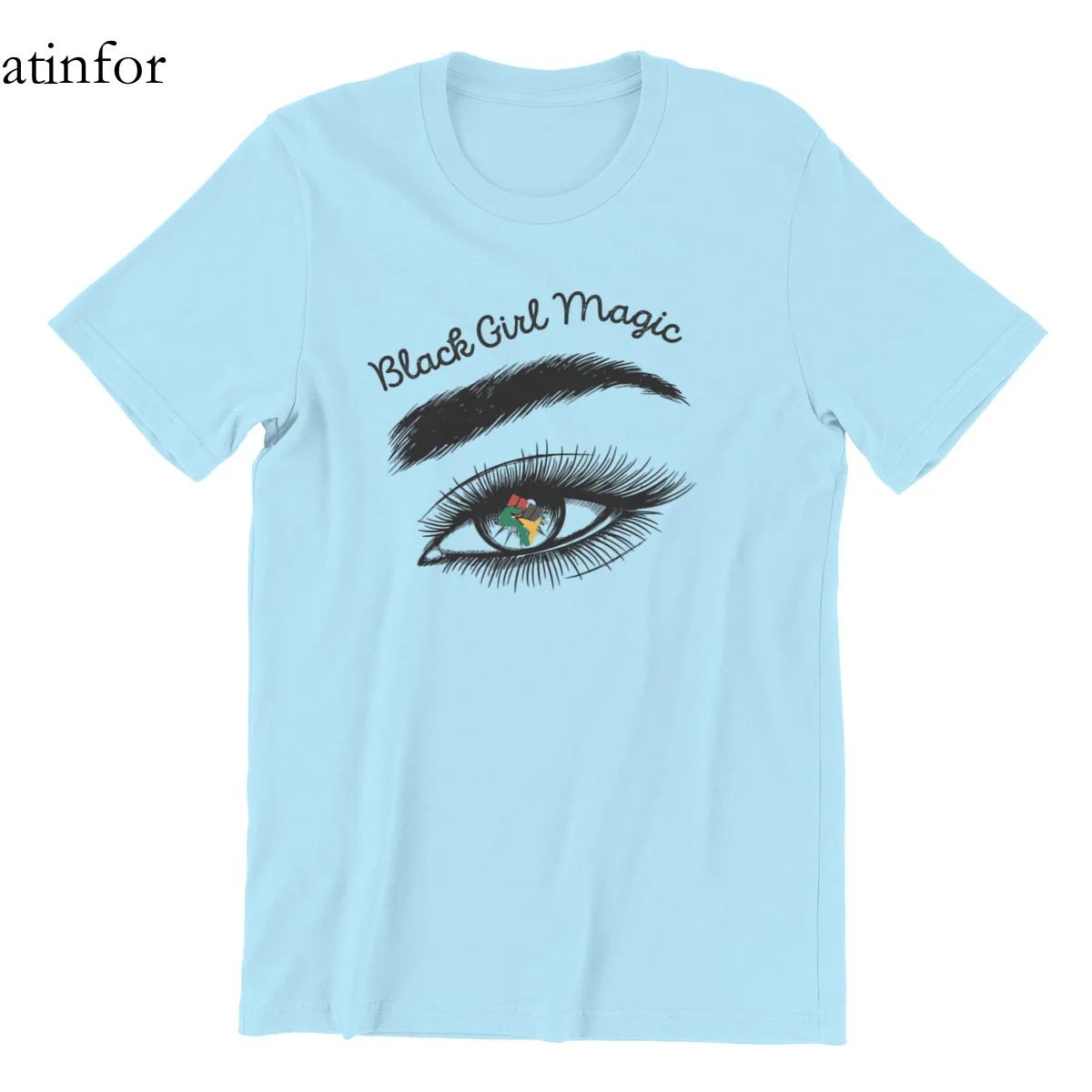 

Men's Tshirts Black Girl Magic Africa Girl Eyes Black Queen Custom Games Cute Cool Hip-Hop Tees 42570