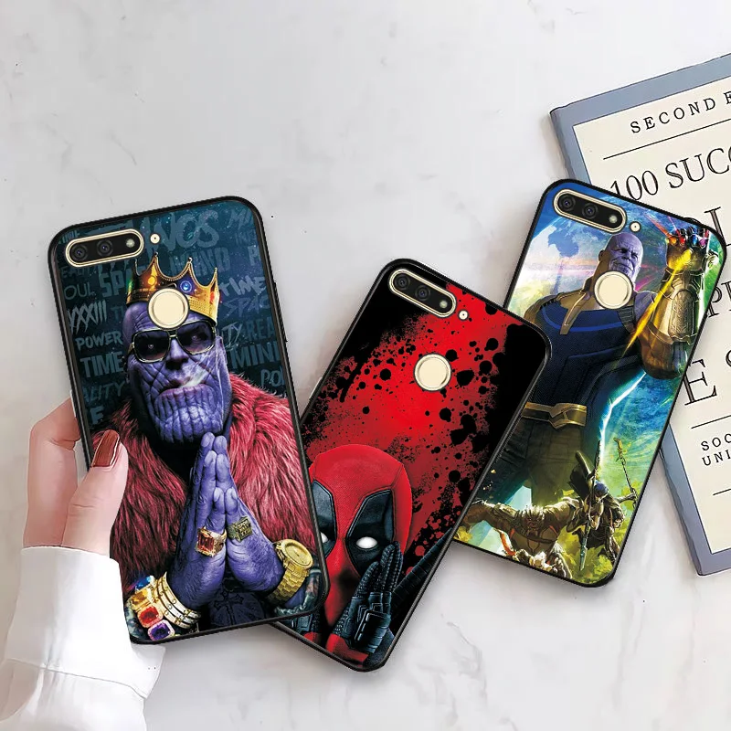 Чехол для телефона huawei Honor 7A DUA-L22 Русский черный чехол ТПУ Venom Мстители чехол для Honor 6C Pro 7C 8C 8S Honor 7X 8X 9X
