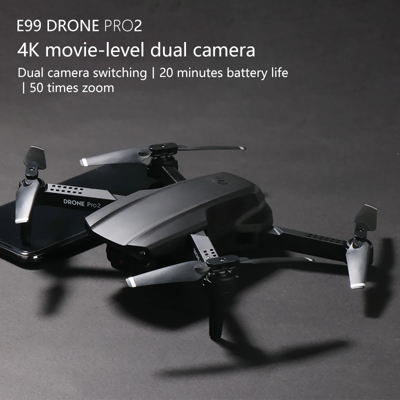 

E99 Pro2 RC Mini Drone 4K 1080P 720P Dual Camera WIFI FPV Aerial Photography Foldable Helicopter Quadcopter Drone Toys