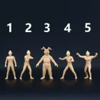 1:64 человека, японские Мультяшные персонажи, модель из смолы ручной работы, нужно будет окрасить самостоятельно