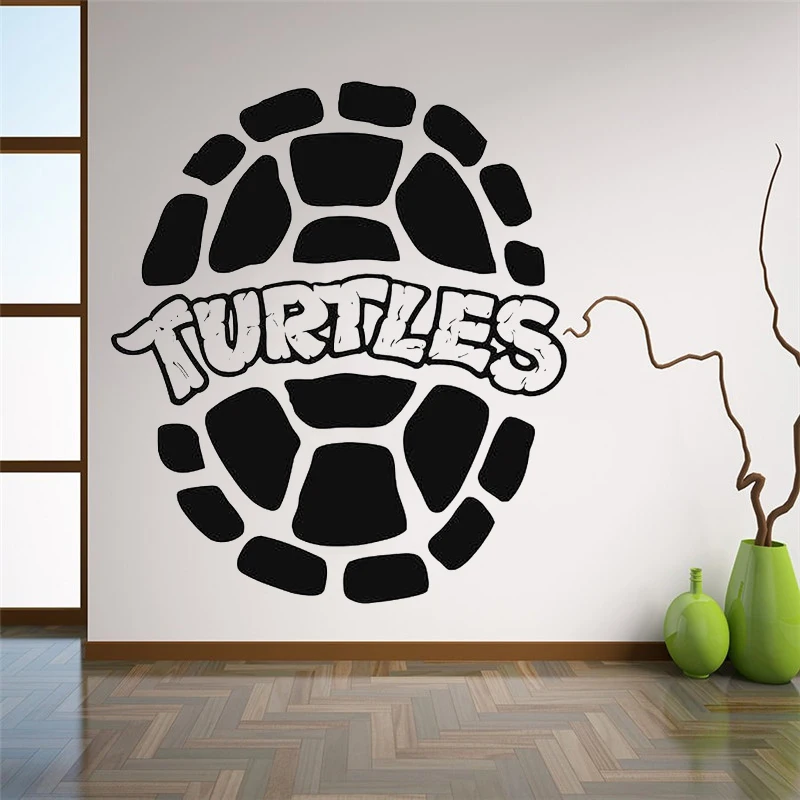 

Наклейки на стену в виде черепашек