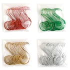 20 шт., прочный S-образный металлический крючок, крючок для елки