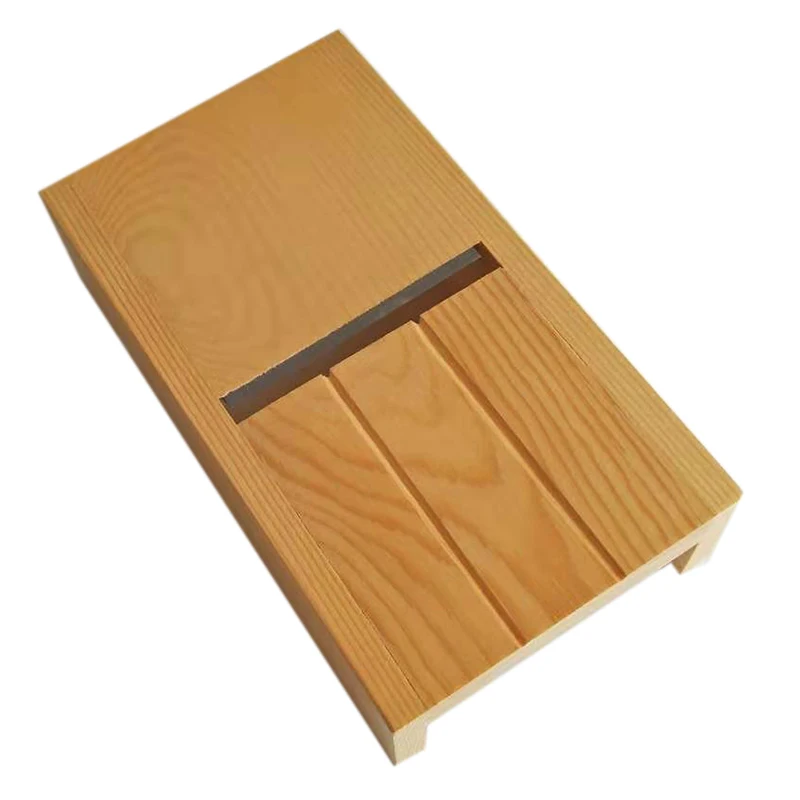 Деревянная Регулируемая буровая нож для мыла деревянная коробка резки и