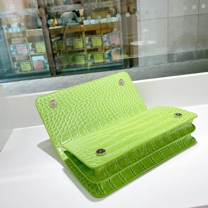 

[BXX] Crocodile Pattern PU Leather Bags For Women 2021 Summer Branded Shoulder Bag Trending Luxury Ladies Travel Hand Bag HS167