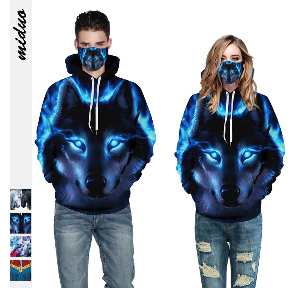 

Men's Women's Fully Printed 3D Stitched Hoodie Sweatshirt Trendy Streetwear Boys 2021 Spring and Autumn Set Street Dance