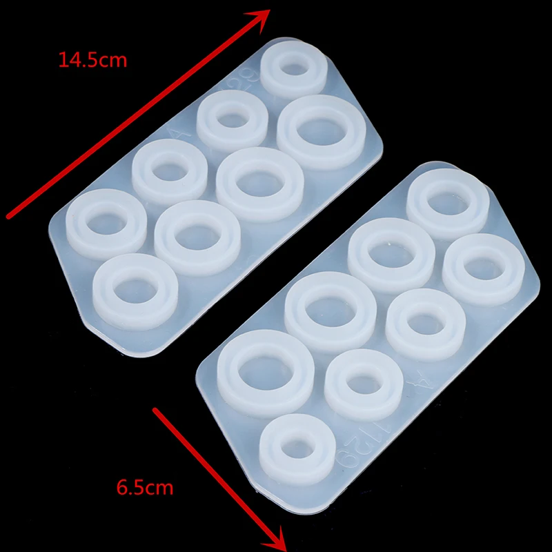 

1Pcs Assorted Sizes Ring Silicone Mold For Resin Jewelry Resin Casting Mold US Size 5-12