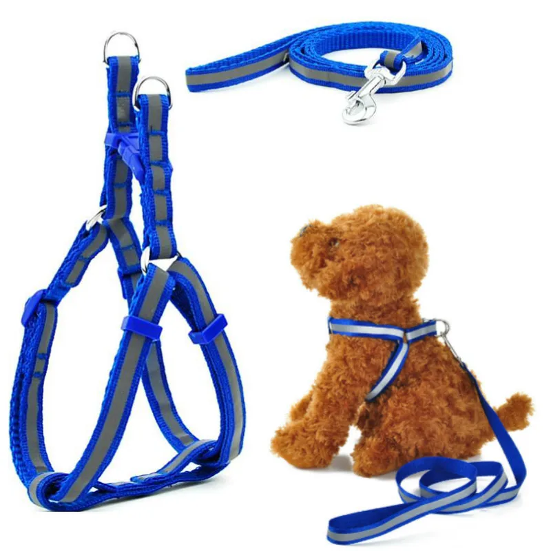 Поводок и поводок для маленьких собак в йоркширском стиле Светоотражающий Жилет