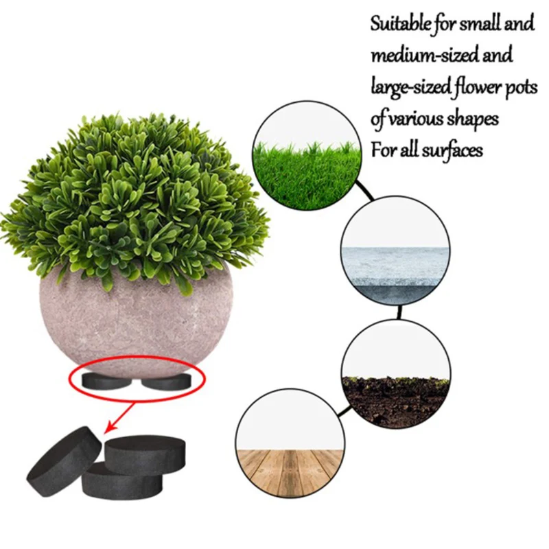 

Подставки для цветов, подставки из натурального каучука, 24 шт.