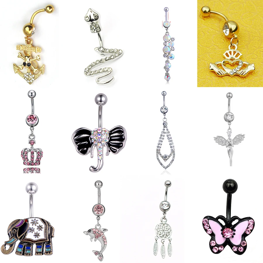 Кольца для пирсинга пупка в этническом стиле нержавеющая сталь не вызывает