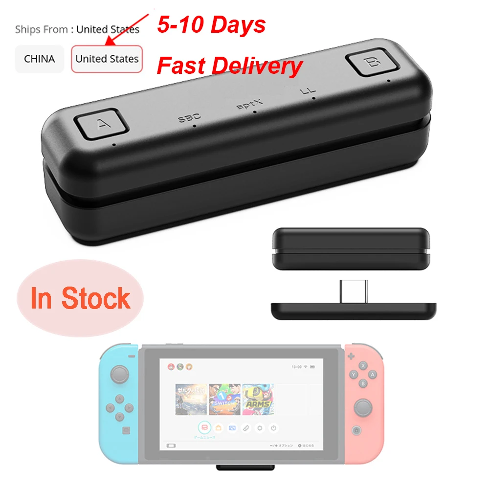 Оригинальные беспроводные наушники аудио передатчик Bluetooth адаптер USB Type C Ключ