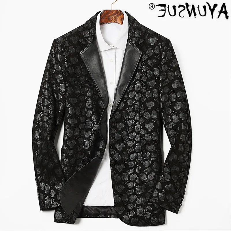 

Authentic men's fur, authentic sheepskin coat, tight jacket, 2010, tmpy95691
