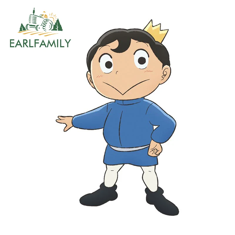 

EARLFAMILY 13cm x 8cm for Ranking of Kings Car Stickers Fashionable Sunscreen Decals Caravan Vehicle Decor Car Door Protector