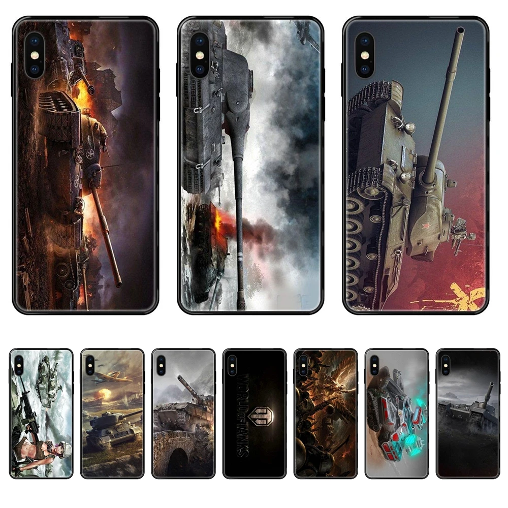 Дешевый черный мягкий чехол из ТПУ для телефона Conqueror World Of Tanks Huawei Honor 20 20i 20s 10 10i 6A 7A