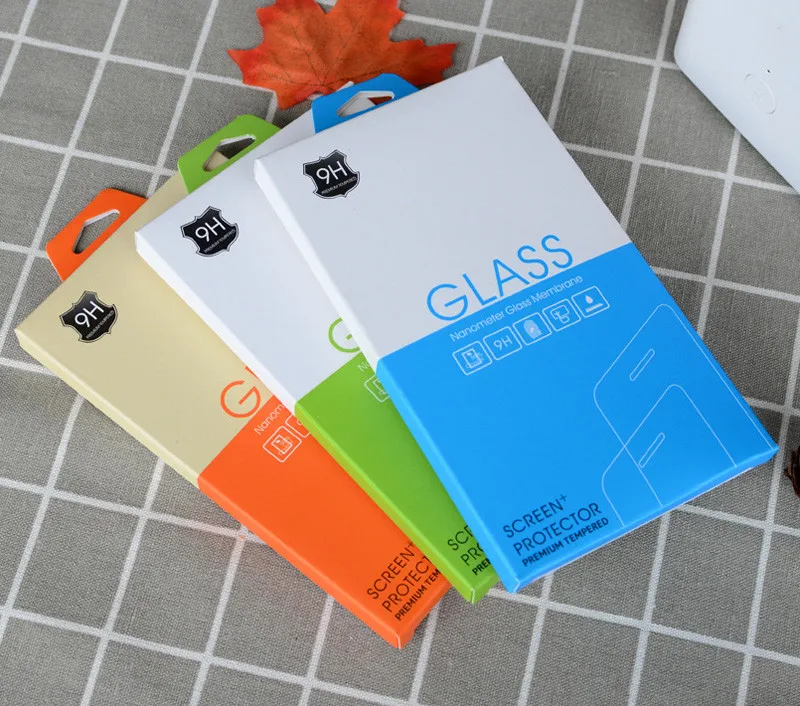 50pcs Empty Retail Package Paper Packaging Box for iphone13 11pro max Samsung S22ultra Tempered Glass Screen Protector