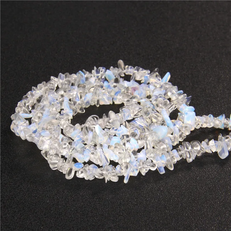 Белые кристаллические кварцевые чипы бусины 3-5 мм опал Howlite гравий каменные для