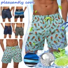 Мужские шорты для плавания с принтом листьев, размеры MLXLXXLXXXL4XL