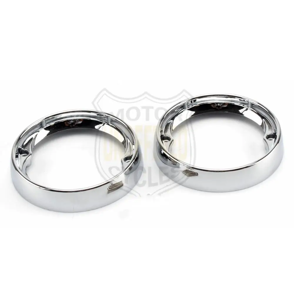 Хромированный глубокий плоский светильник с поворотным сигналом для Harley Touring Street