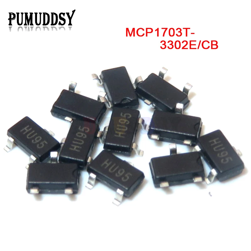 

10 шт MCP1703T-3302E/CB SOT-23 MCP1703 3,3 V SOT23 MCP1703T новый оригинальный