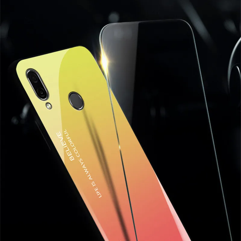 Чехол 6 21 дюйма для Huawei P Smart 2019 чехол телефона из закаленного стекла PSmart Dual