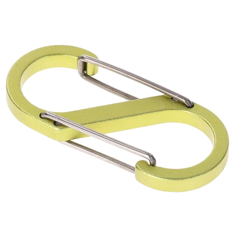S Shape Aluminum Alloy Two-way Buckle Key Ring Travelling Supply Outdoor Sports A6HC