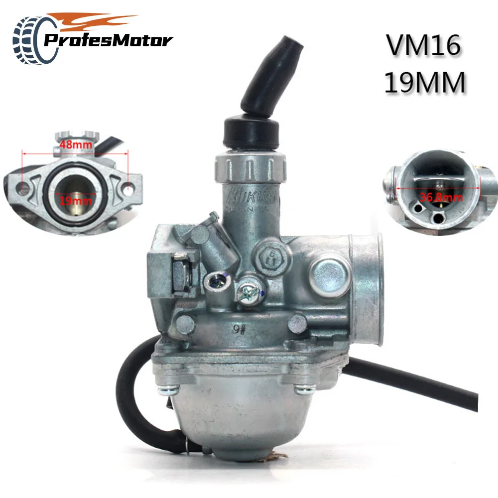 

Carburetor Carb MOTOS VM16 PZ19 19mm For Mikuni 70cc 90cc 110cc Motorcycle Dirt Pit Bike ATV QUAD Motocross Carburetor